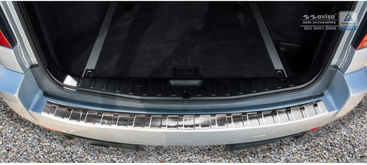 Avisa Edelstahl Heckstossstangenschutz kompatibel mit BMW X3 (E83) Facelift 2006-2010 &
