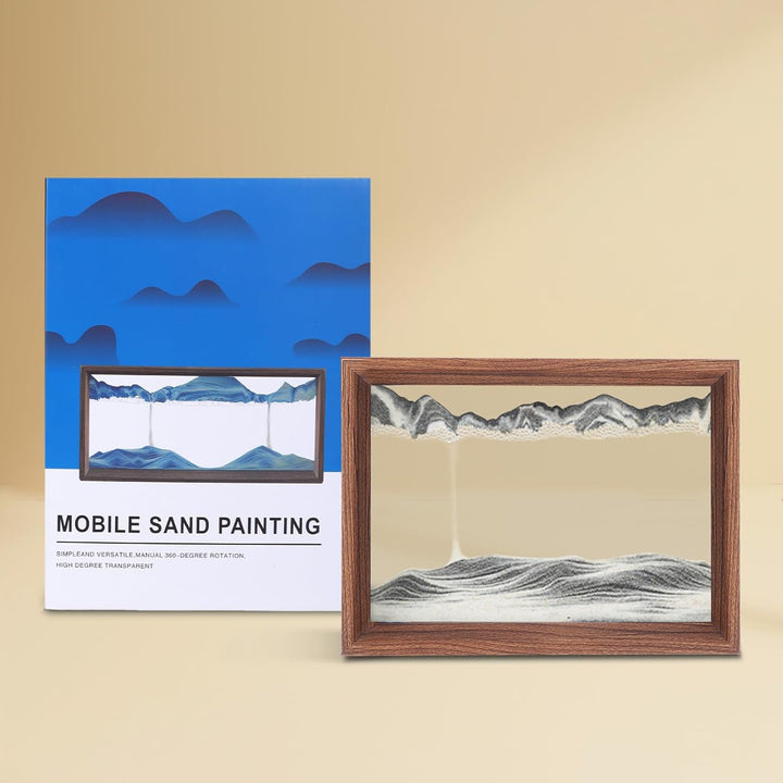 AzureLeap Sandbilder zum Drehen 3D Sandscape die Sandkunst in Tiefsee Fliessende Sandmalerei Sandbil