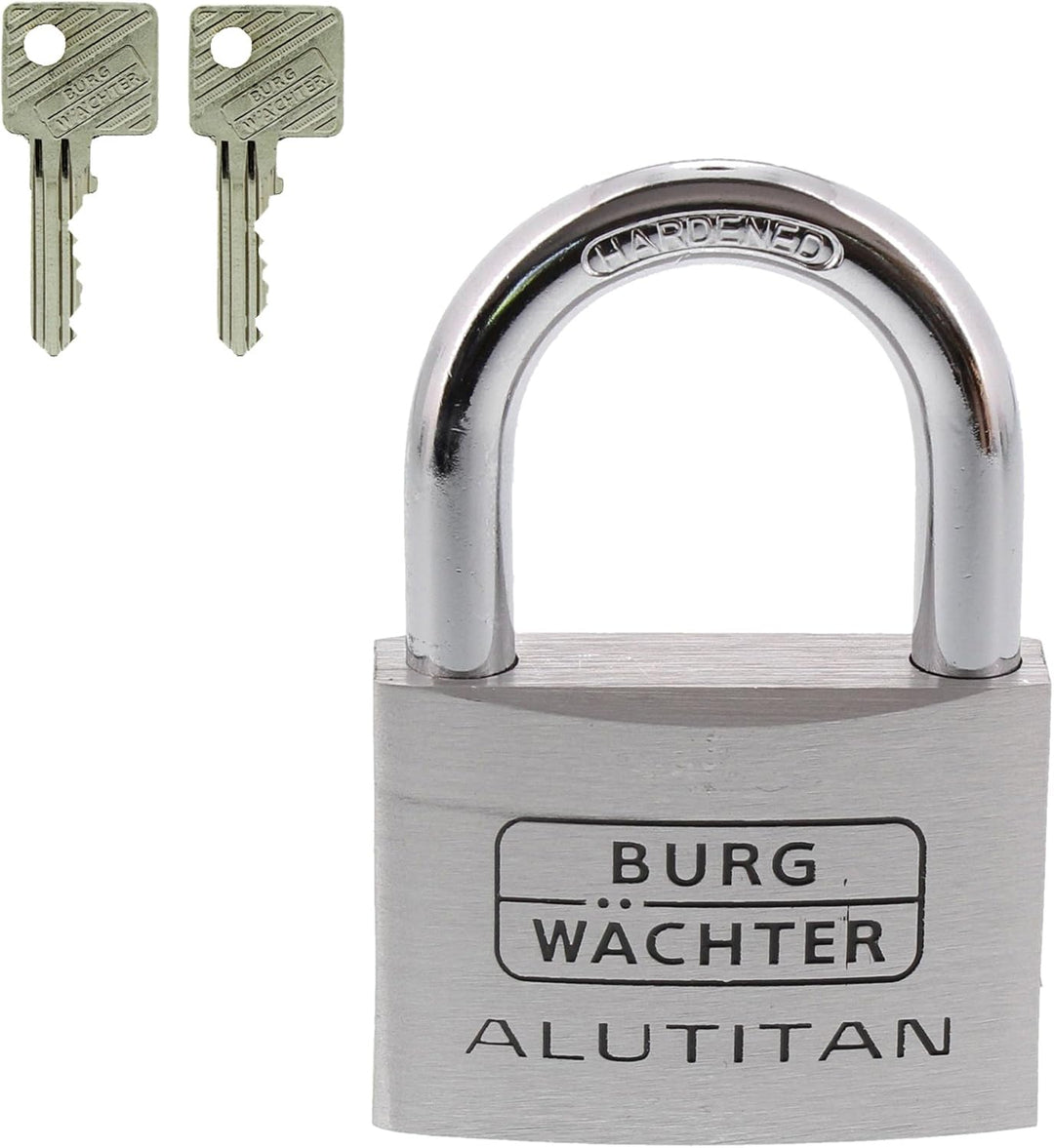 Burg-Wächter Vorhangschloss Alutitan, Aluminium, Innenwerk rostfrei, Doppelt gesichert, 770 60 SB 60