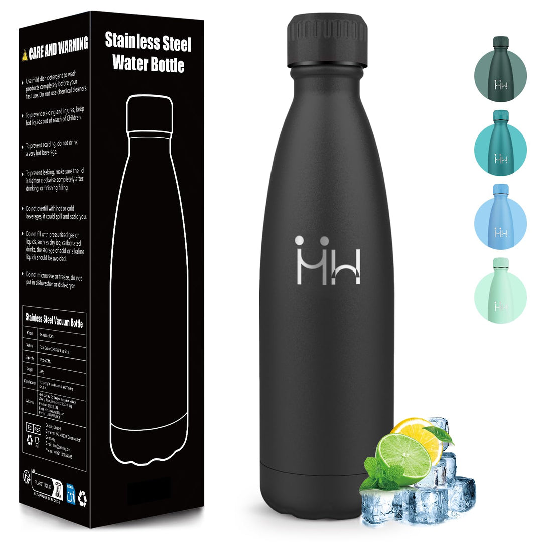 Trinkflasche Edelstahl 750ml, Thermosflasche, BPA-Frei, Wasserflasche Sport - Auslaufsicher Wasserfl