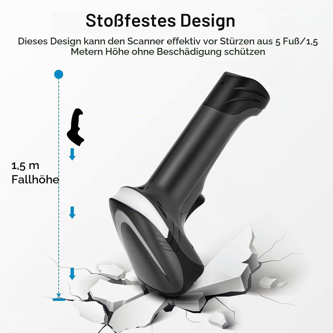 1D 2D Kabelgebundener Barcode Scanner, QR-Barcode-Scanner, Handheld-Barcode-Lesegerät QR Data Matrix