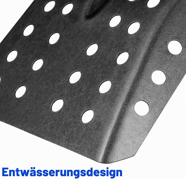 Veemoon Lochschaufel Für Abwasserleck Eisen Silberne Schaufel Siebschaufel Aus Metall Dicke Siebscha