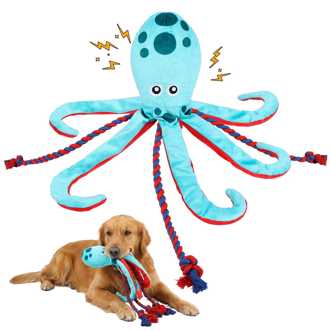 Baumwollseil interaktives Spielzeug kein stopfendes Crinkle-Plüsch-Hundespielzeug Hunde-Quietschspie
