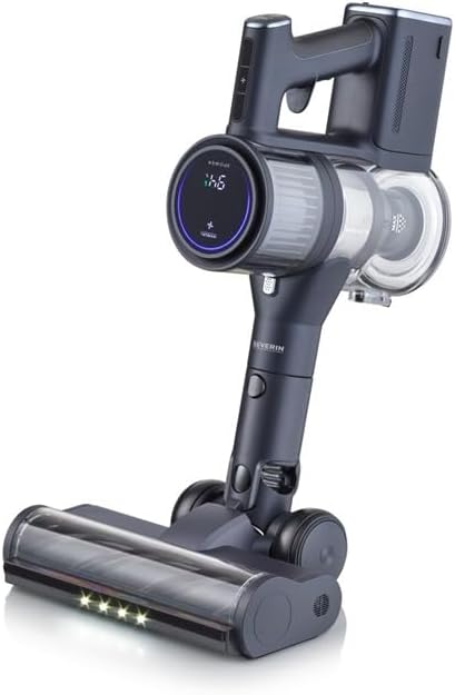 Severin Akku-Handstaubsauger kabellos, Laufzeit bis 60 Minuten, leistungsstarke 30.000 Pa/400 W, LED