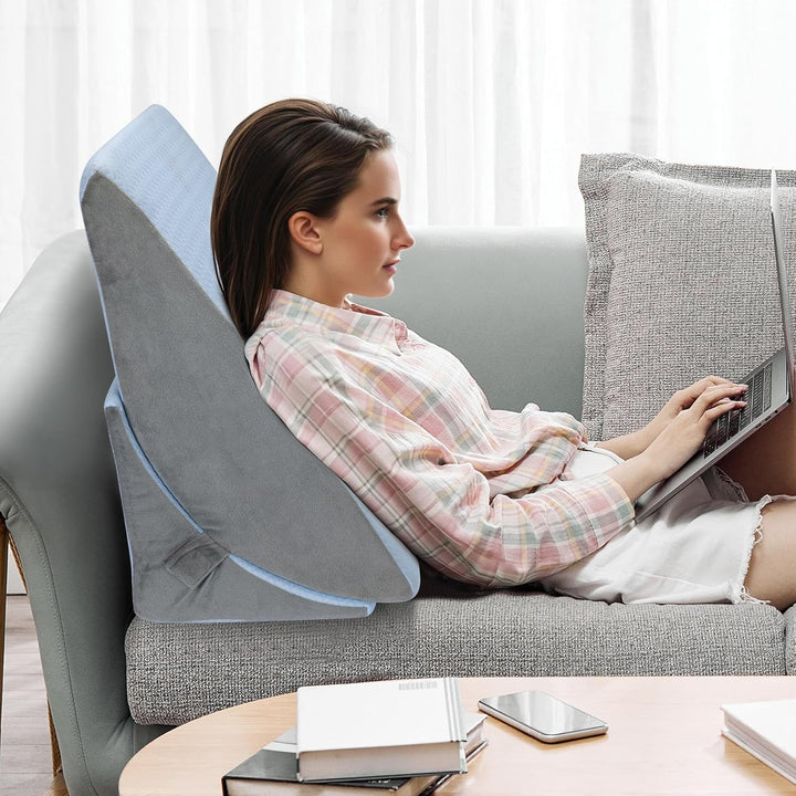 Babenest Verstellbares Keilkissen mit Hochdichteschaum, Ergonomisches Rückenkissen für Bett &amp; Sofa,