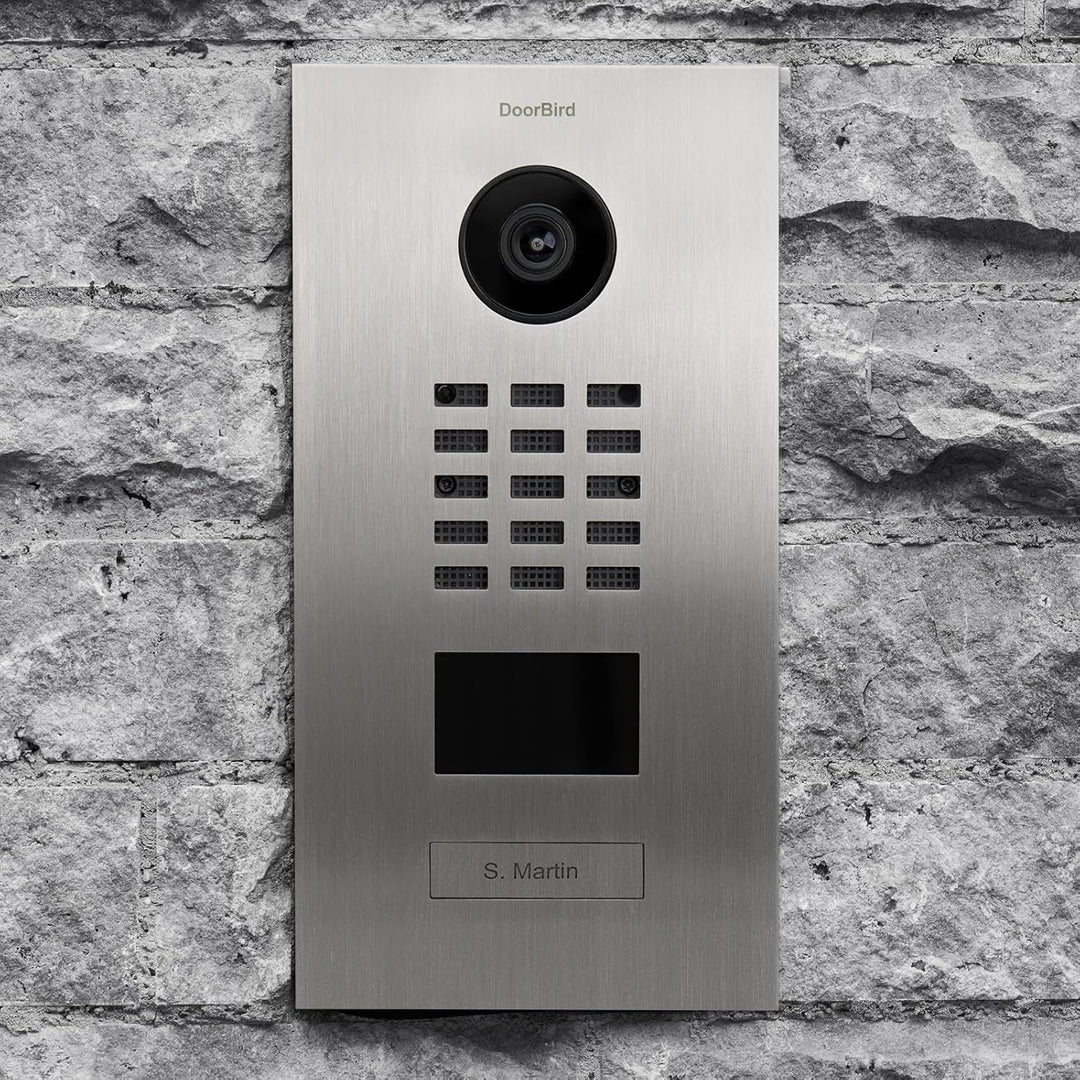 DoorBird D2101V IP Video Türstation, Edelstahl V2A | Video-Türsprechanlage mit 1 Ruftaste, RFID, HD-