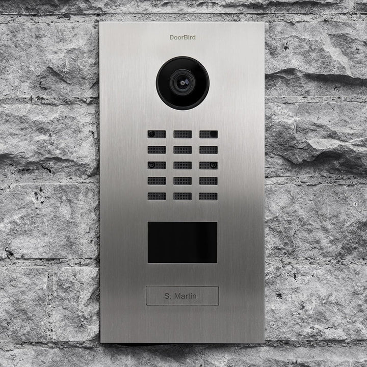 DoorBird D2101V IP Video Türstation, Edelstahl V2A | Video-Türsprechanlage mit 1 Ruftaste, RFID, HD-