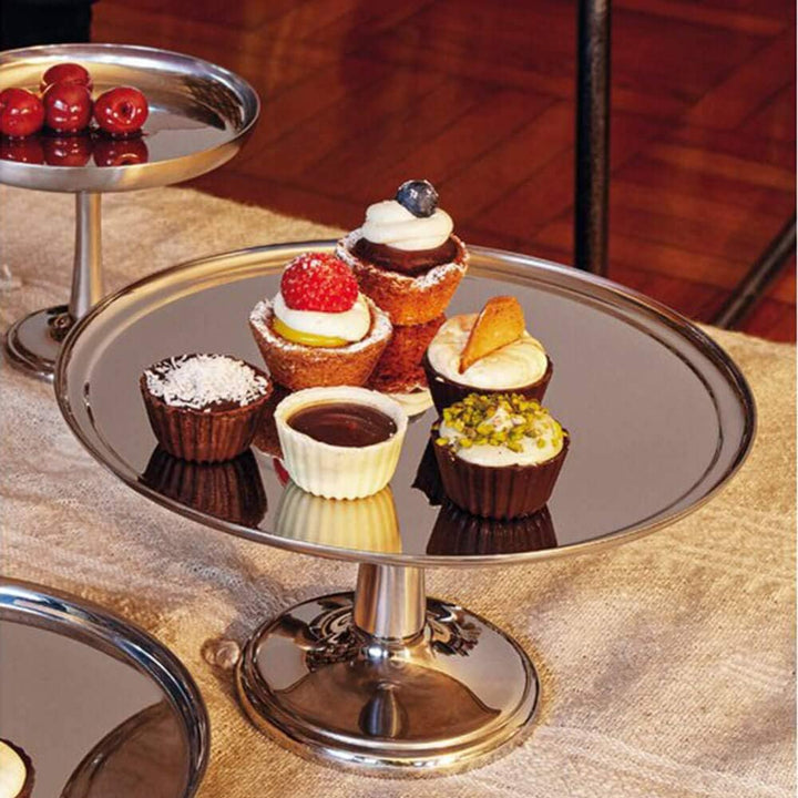 Sambonet Rosenthal Gebäckschale, Snackschale, Gebäckständer - Elite - Edelstahl 18/10 rostfrei - Ø18