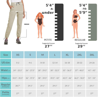 BALEAF Damen Outdoorhose Wanderhose Wasserdicht Schnelltrocknend Leicht Trekkinghose Capris UV Schut