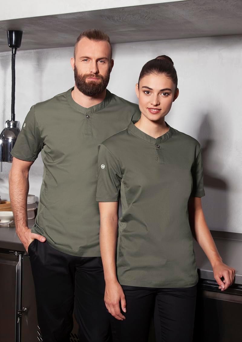 Karlowsky Kurzarm Damen Arbeitsshirt Performance 60% Baumwolle, 40% Polyester S Salbei, S Salbei