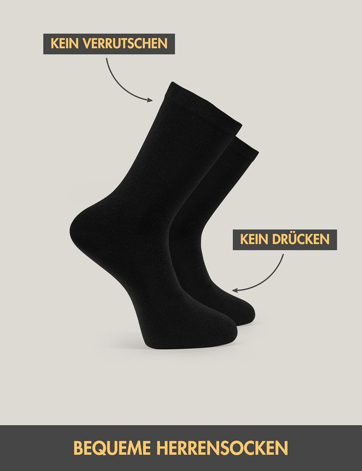 Basic Treasure 20 paar Socken, soft Baumwolle, Schwarz oder Blau, Herren und Damen 35-38 Schwarz, 35
