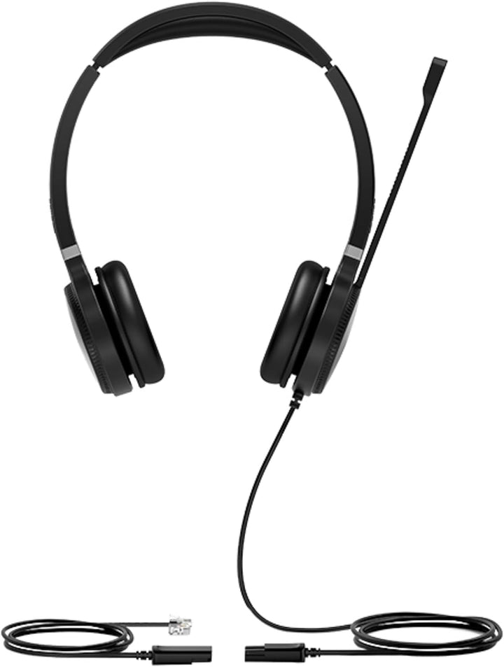 Yealink YHS36 Dual Kabelgebundenes Headset mit QD-auf-RJ-Port, YHS36 Dual
