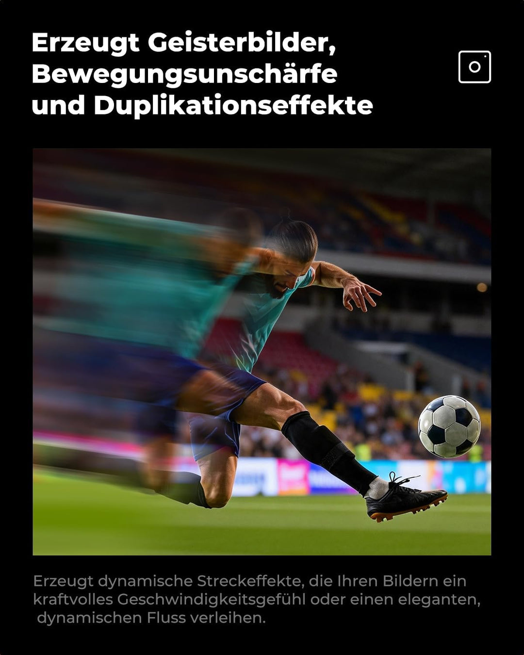 K&F CONCEPT 82mm Einzelbewegungsunschärfe-Effektfilter Optisches Glasprisma Spezialeffekt-Kameraobje