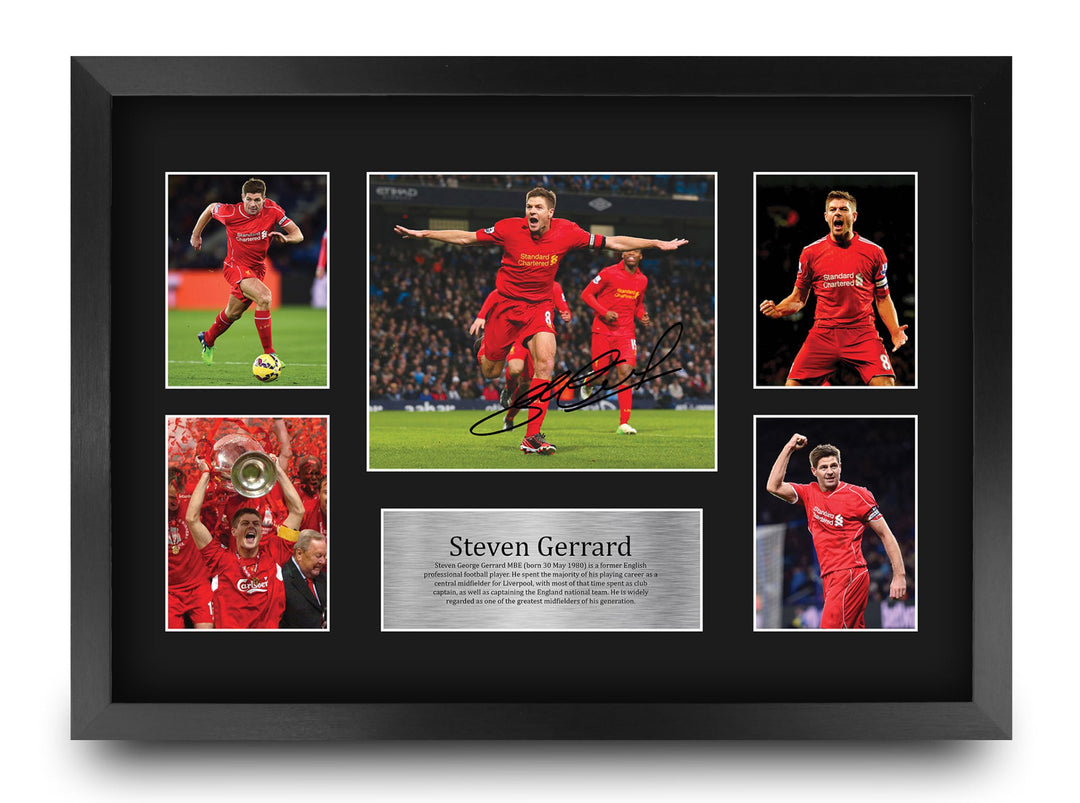HWC Trading A3 FR Steven Gerrard Geschenk Signed Large-A3 gedruckt Autogramm Liverpool Geschenke dru