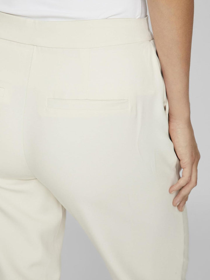 Vila Female Cropped Hose VICARRIE Mid-Rise 38 Birch, 38 Birch
