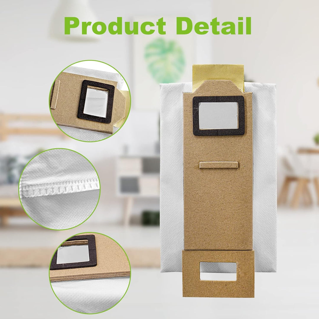 10 Pack Staubbeutel Zubehör für Xiaomi Roborock S7/S7 Maxv Plus/T7Splus Staubsauger Ersatzteile 10 P