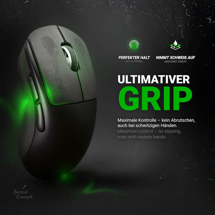 SensoryBoost Maus Grip Tape – kompatibel mit Pulsar X2H Mini (inkl. Zuschnitt-Pad) Schweissabsorbier