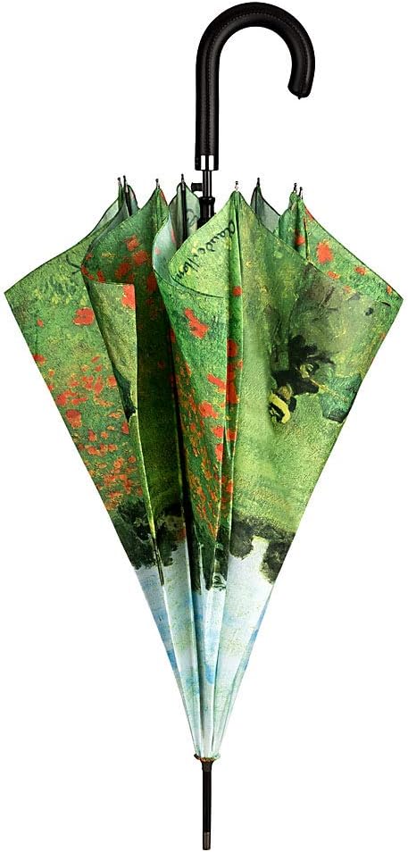 VON LILIENFELD Regenschirm Claude Monet: Mohnblumenfeld Auf-Automatik Kunst Stockschirm
