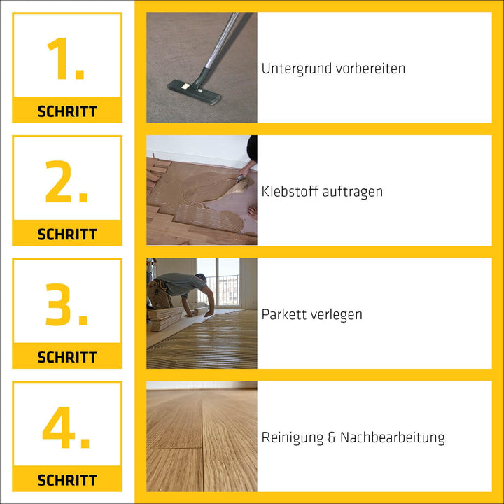 Sika - Parkettkleber - SikaBond-151 - Braun - Mehrschichtparkett - Verarbeitungsfertig - Auf Fussbod