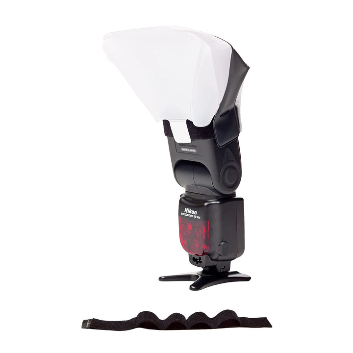 LumiQuest Ultrasoft Frosted Light Diffuser, Compact Light Modifier with UltraStrap Bundle, Universal