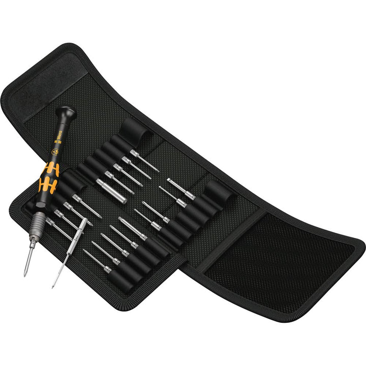 Wera Schraubendreher Set Kraftform Kompakt Micro ESD 1, 21-teilig, Bit-Set, Bit-Schraubendreher, EPA