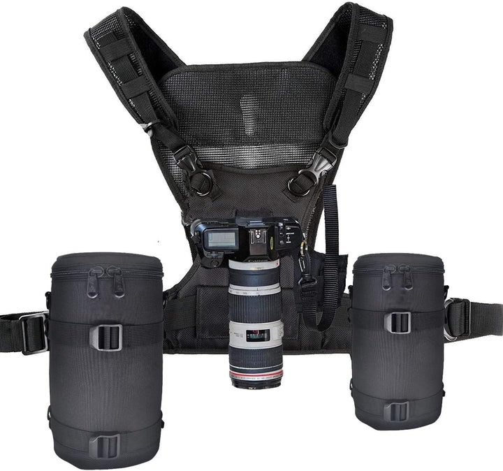Nicama Doppelter Schultergurt Kameragurt, Kamera Weste Tragend Fotograf Harness Carrier Brustgeschir