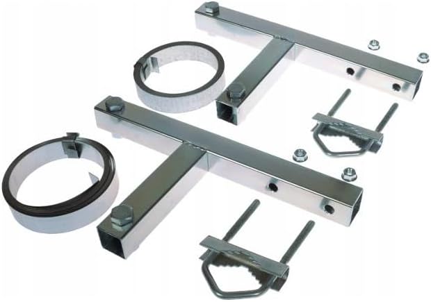 Mast SAT Antennenmast Satmast 3 Meter 3,0m 2x150cm + Masthalter Schornsteinhalter Kaminhalter 7m Set