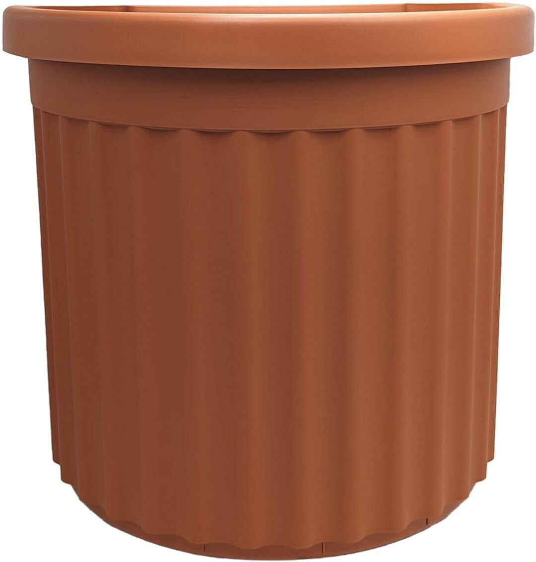 Bama 30900 Topf mit Untersetzer, terrakotta, 27x52x49 cm Terracotta, Terracotta