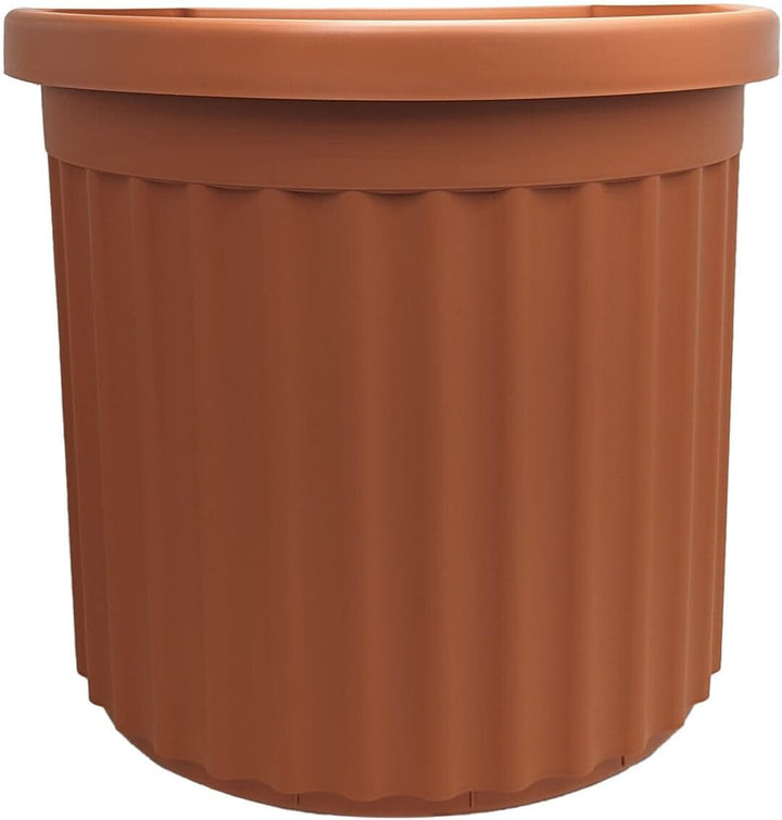 Bama 30900 Topf mit Untersetzer, terrakotta, 27x52x49 cm Terracotta, Terracotta