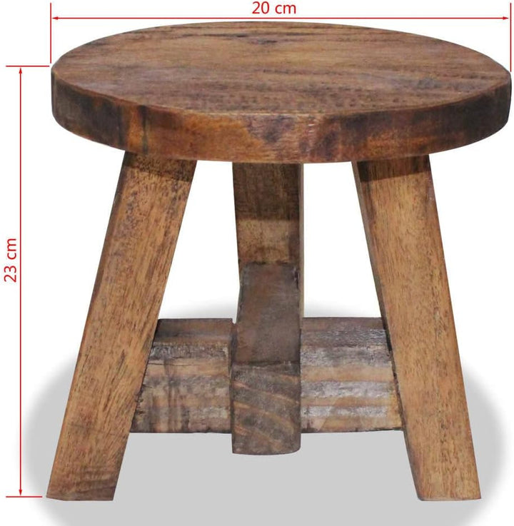 vidaXL Sitzhocker Altholz Holzhocker Fusshocker Schemel Holzstuhl Stuhl Hocker