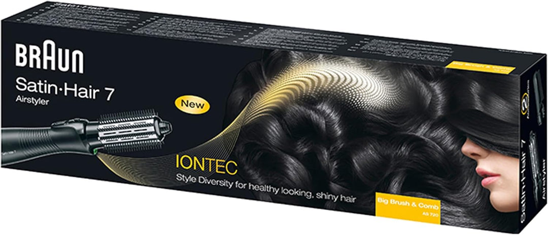 Braun Satin Hair 7 Warmluft-Lockenbürste mit IONTEC Technologie, inkl. Kamm-und Bürstenaufsatz, AS 7