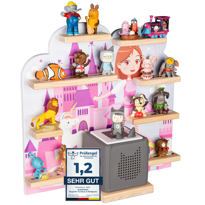 bunnyboo Toniebox Regal - für Toniebox und Figuren - ausreichend Platz für bis zu 25 Tonie Figuren u