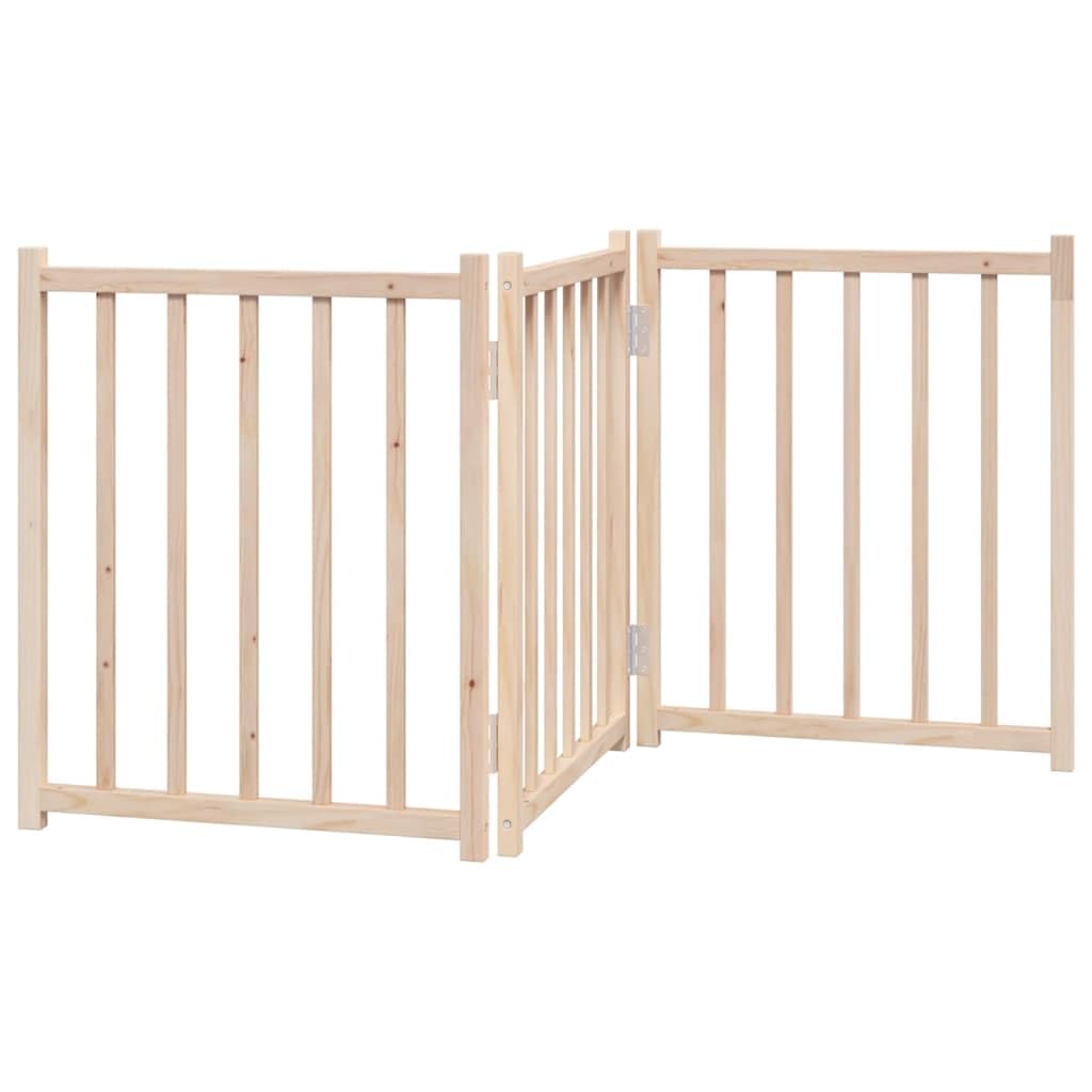 vidaXL Hundetor 3-TLG., Hundegitter Faltbar Pflegeleicht, Schutzgitter für Wohnzimmer Küche Treppe,