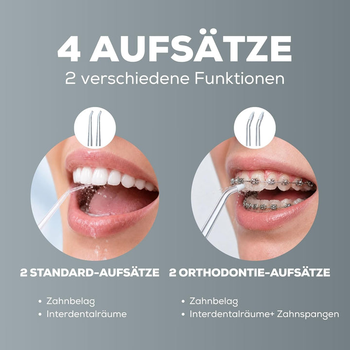 NEOPULSE® - Zahnspray My First – Munddusche 2 in 1 – entfernt Plaque und reinigt kieferorthopädische
