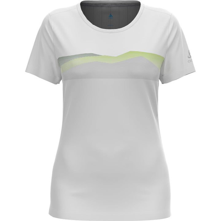 Odlo Damen F-Dry Ridgeline_551401 Kurzarm Shirt, Weiss