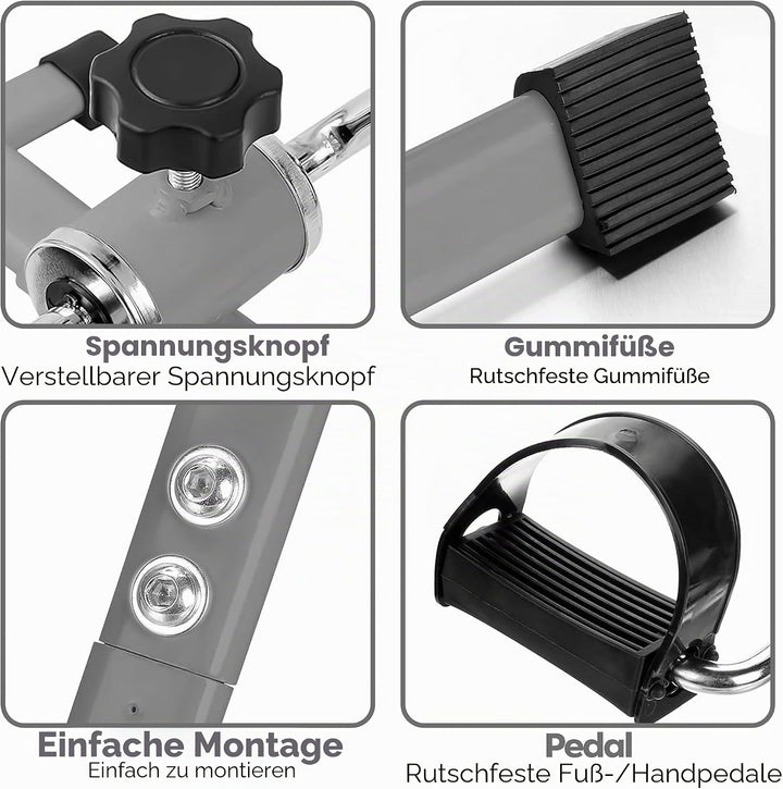 Techfit Pedal-Ausbilder, Mini-Heimtrainer für Heim und Büro, leichte Trainingsmaschine für Arme und