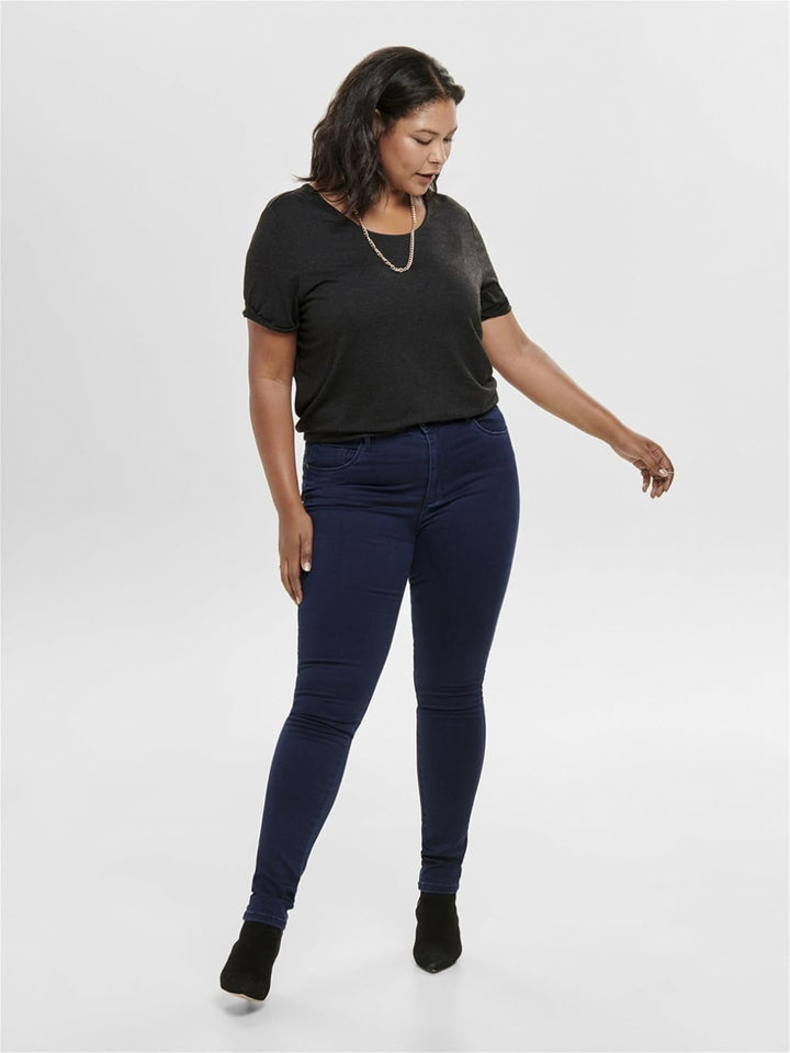 ONLY & SONS Damen Caraugusta Hw Skinny Jeans Bb Dbd Noos 46W / 30L Blau (Dark Blue Denim Dark Blue D