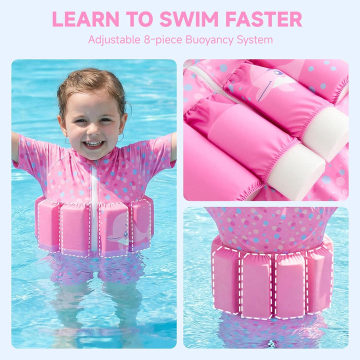 Badeanzug Baby Mädchen Jungen mit Floatation Kleinkind Schwimmtraining Hilfe Schwimmende Badeanzug E