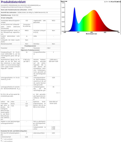 JDONG Bluetooth Deckenleuchte LED mit Lautsprecher, Fernbedienung und App-Steuerung RGB Farbwechsel