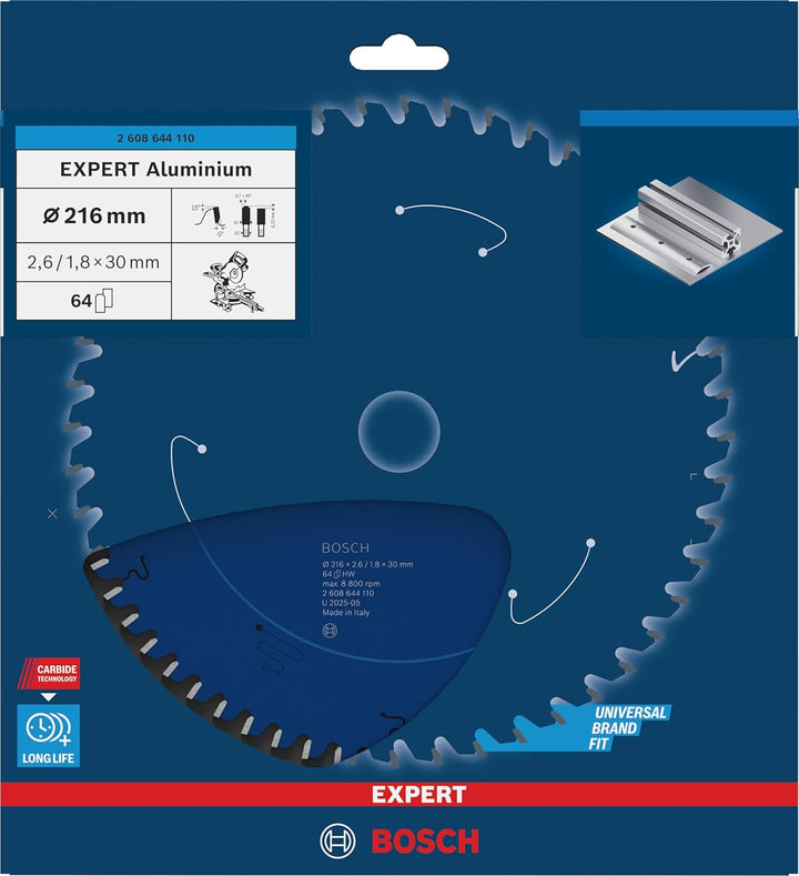 Bosch Accessories Bosch Professional 1x Kreissägeblatt Expert for Aluminium (für Aluminium, Sägeblat