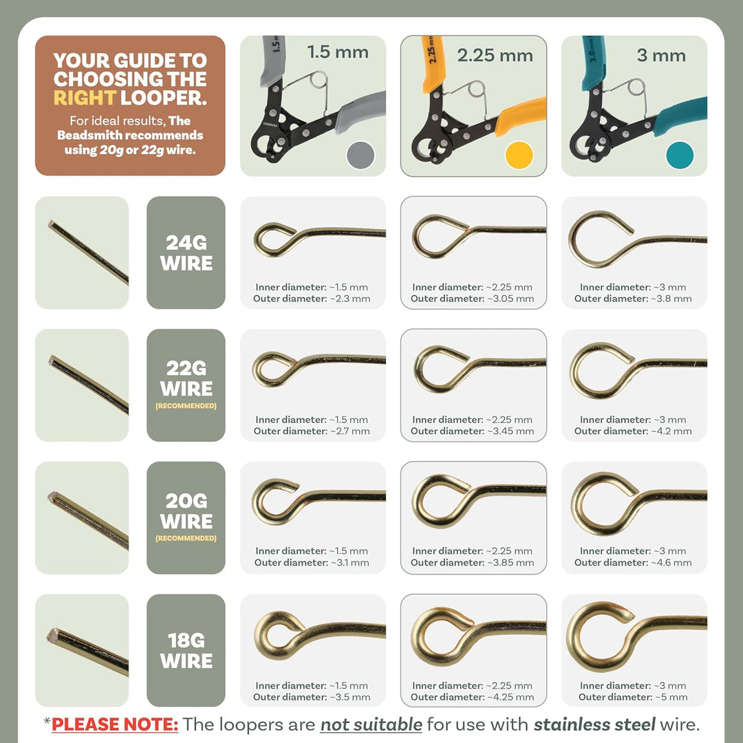 The Beadsmith PLLOOP3 Schlaufenzange, Metall, 2.25MM, 2.25MM
