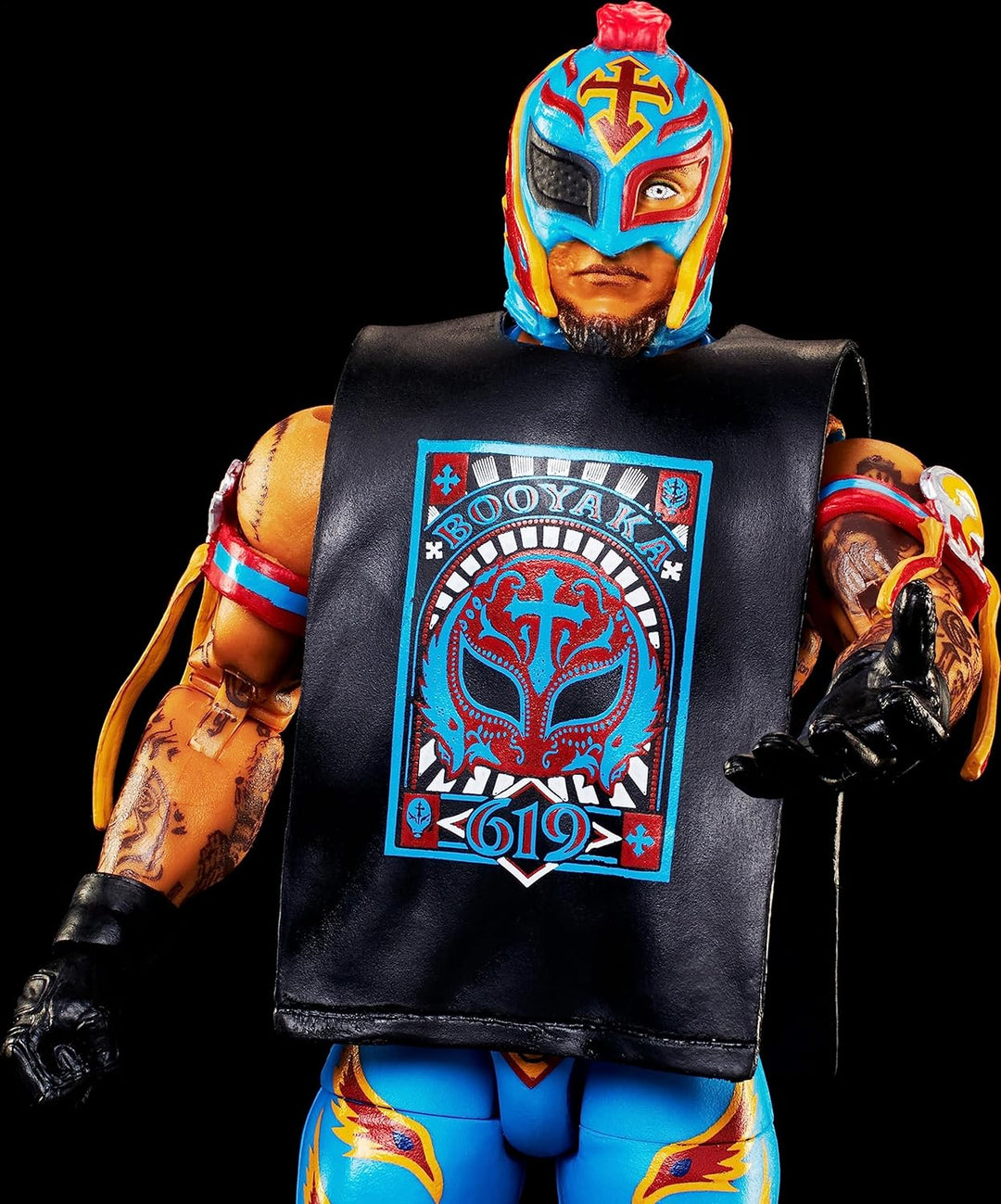 Mattel WWE Rey Mysterio Top Picks Elite Collection Actionfigur, Artikulation & lebensechte Details,