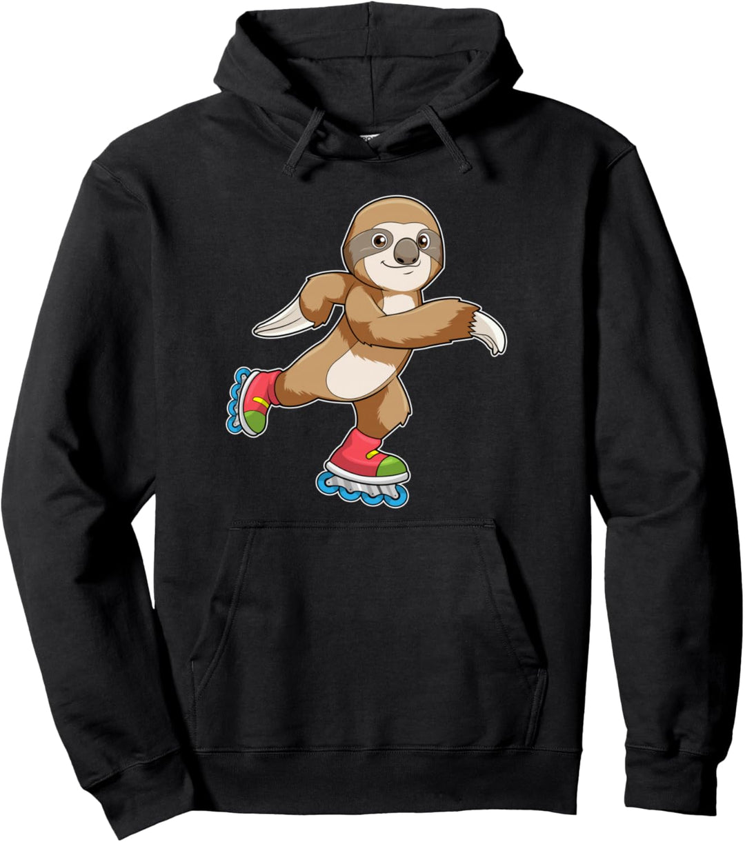 Faultier Inline skating Rollschuhe Sport Pullover Hoodie