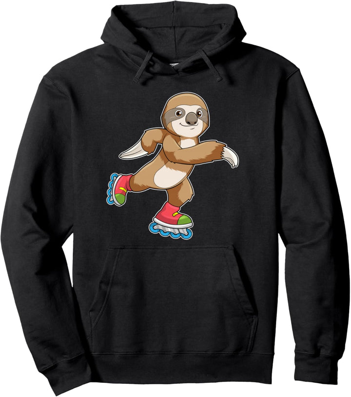 Faultier Inline skating Rollschuhe Sport Pullover Hoodie