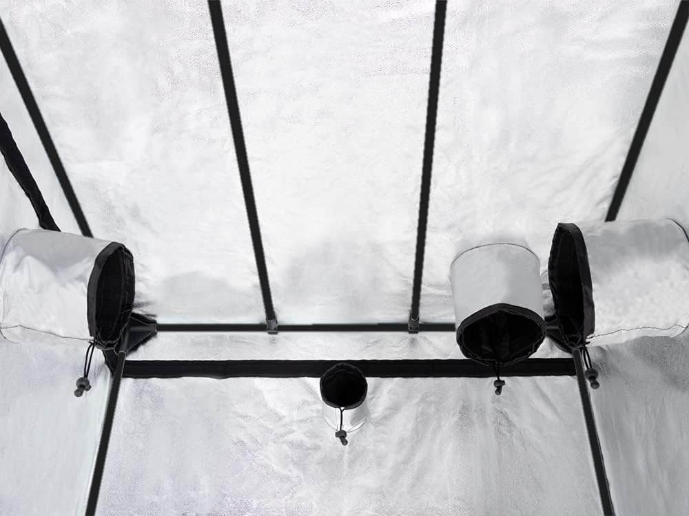TRAFIKA Growzelt für Indoor-Anbau 60x60x160CM / Grow Tent/Grow Box/GROWBOX/Grow Schrank/GROWSCHRANK/