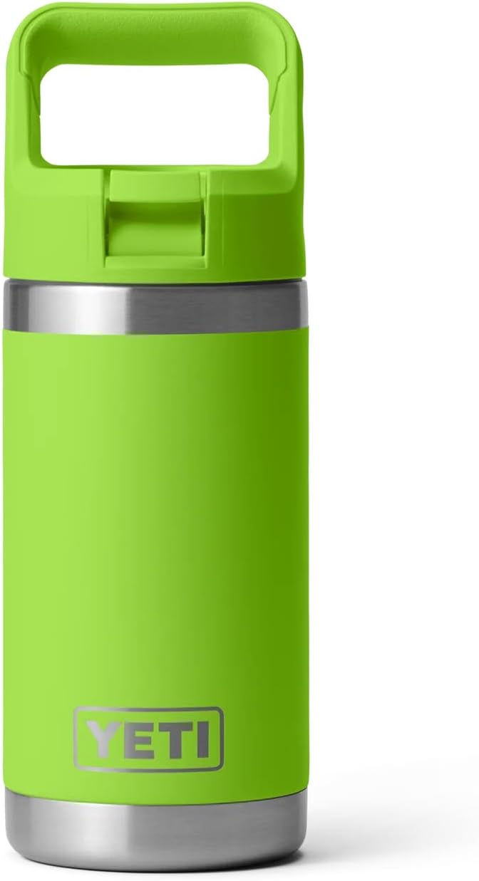 YETI Rambler JR Kinderflasche Mit Farblich Abgestimmtem Trinkhalmdeckel, Venom, 12 oz (355 ml), Veno