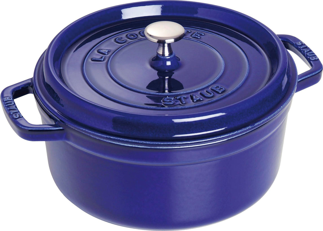 STAUB Gusseisen Bräter/Cocotte, Rund 26 cm, 5 L, Aromaregen Funktion, Für alle Herdarten geeignet, D