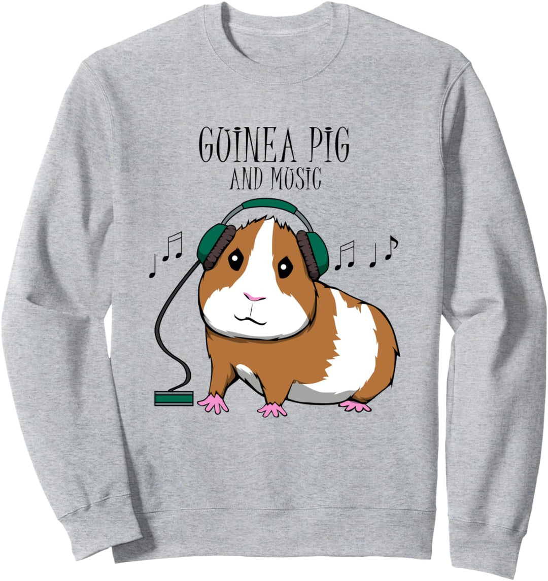 Witziges Meerschweinchen Musik Musikalisch Sweatshirt