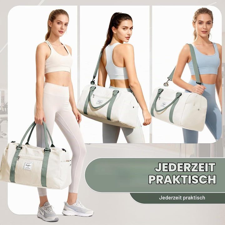 Sport Duffel Bag Damen Herren Sporttasche mit Schuhfach &amp; Nassfach Reisetasche Handgepäck Tasche Spo