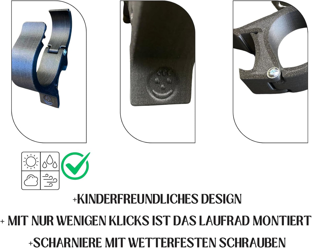 Laufrad & Kinder Fahrrad Halterung für Thule Chariot ab 2017 Sport Cross Cab Lite 2, Kinderwagen, Ha